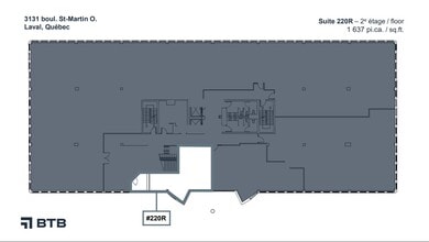 3131 Boul Saint-Martin O, Laval, QC à louer Plan d’étage– Image 1 sur 1