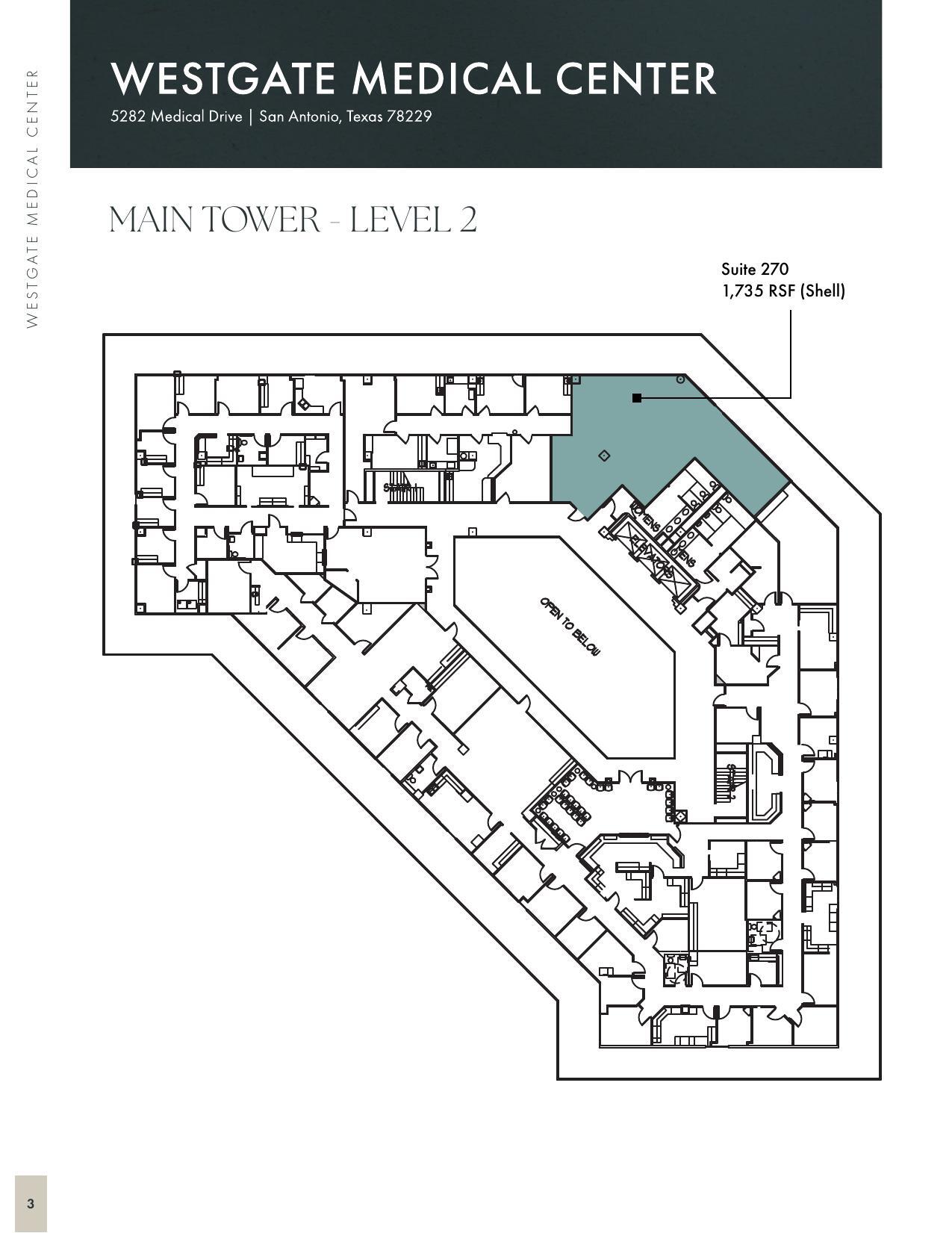 5282 Medical Dr, San Antonio, TX à louer Plan d’étage– Image 1 sur 1