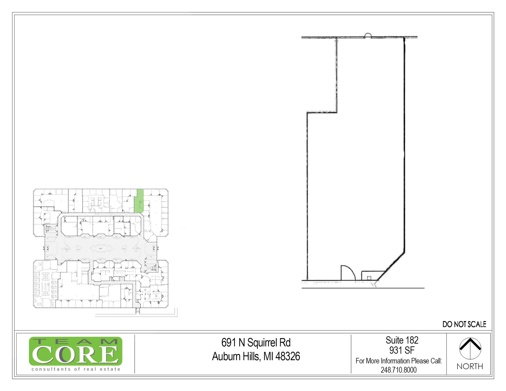 691 N Squirrel Rd, Auburn Hills, MI à louer Plan d’étage– Image 1 sur 1