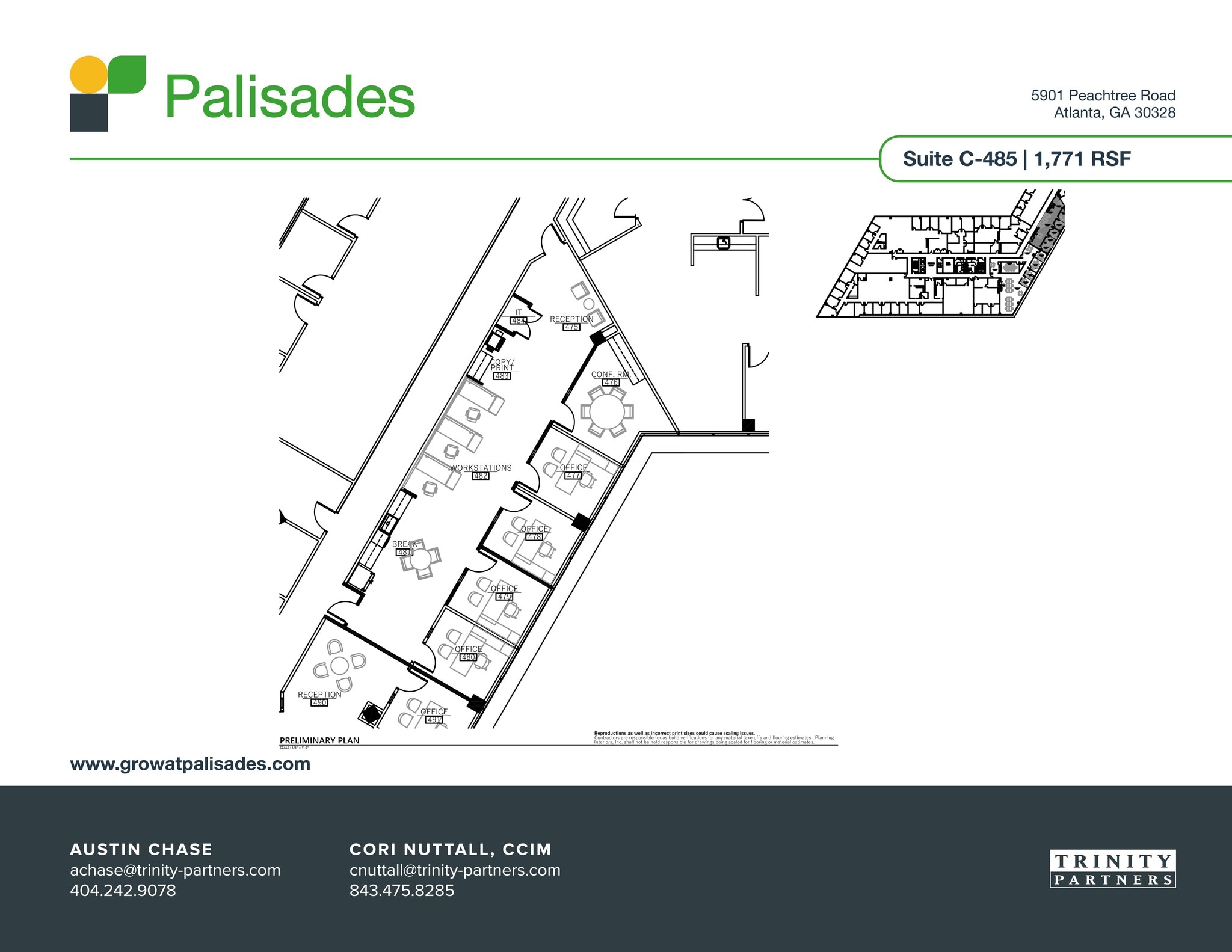 5901 Peachtree Dunwoody Rd NE, Atlanta, GA à louer Plan de site– Image 1 sur 1