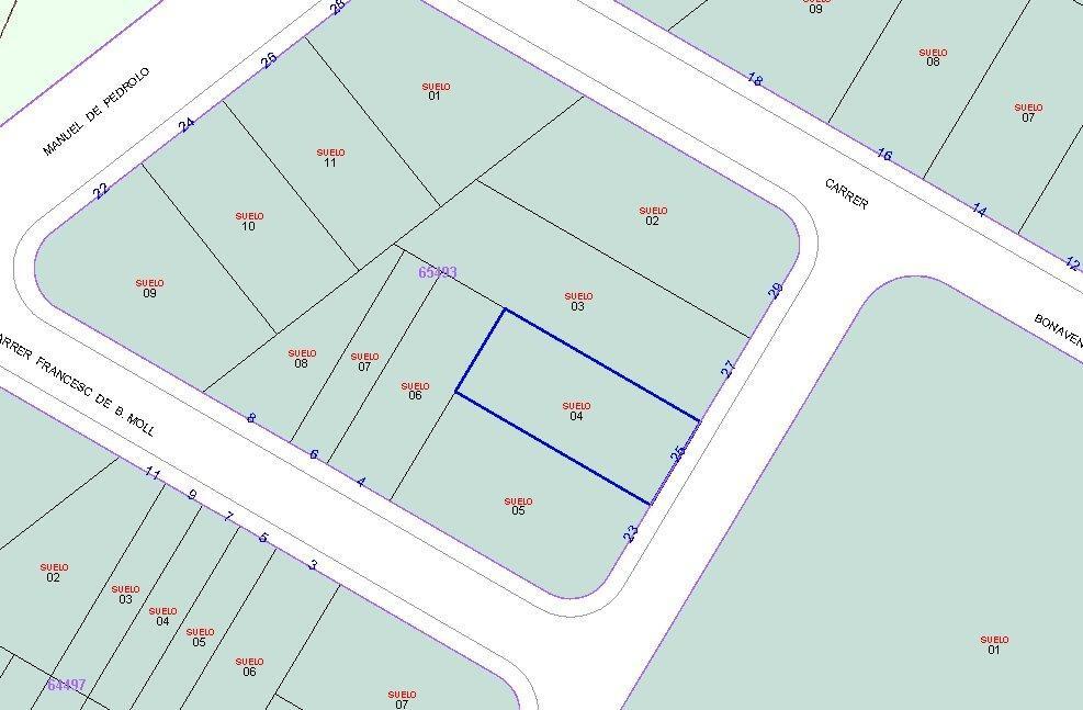 Terrain dans El Vendrell, Tarragona à vendre Plan cadastral– Image 1 sur 5