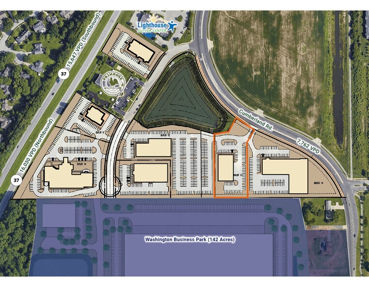 Cumberland Rd – Noblesville – Land | 2.50 AC, Noblesville, IN à vendre - Plan de site – Image 3 sur 5