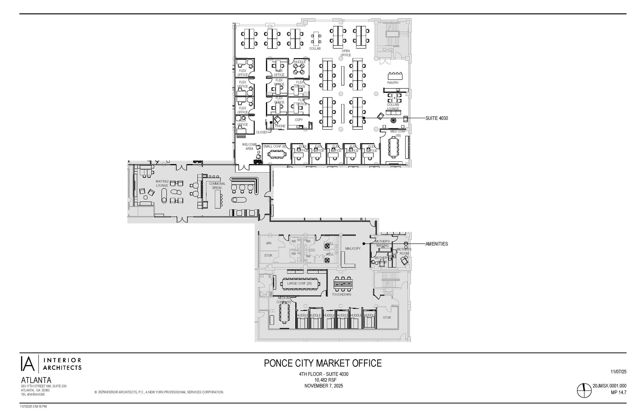 675 Ponce de Leon Ave NE, Atlanta, GA à louer Plan d’étage– Image 1 sur 3