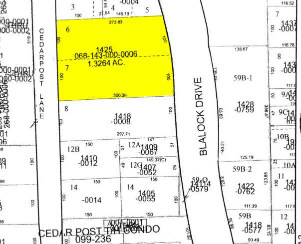 1425 Blalock Rd, Houston, TX à louer - Plan cadastral – Image 2 sur 4