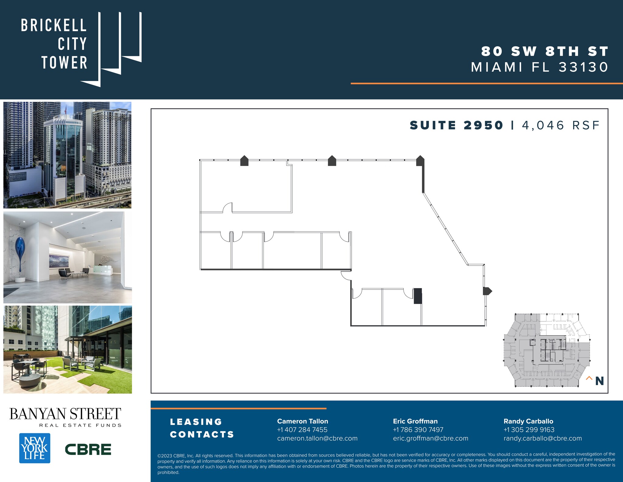 80 SW 8th St, Miami, FL à louer Plan de site– Image 1 sur 1