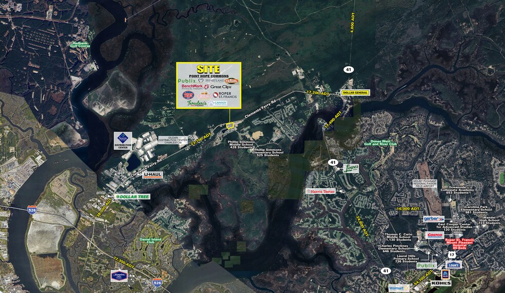 730 Hopewell Dr, Charleston, SC à louer - Aérien – Image 2 sur 4