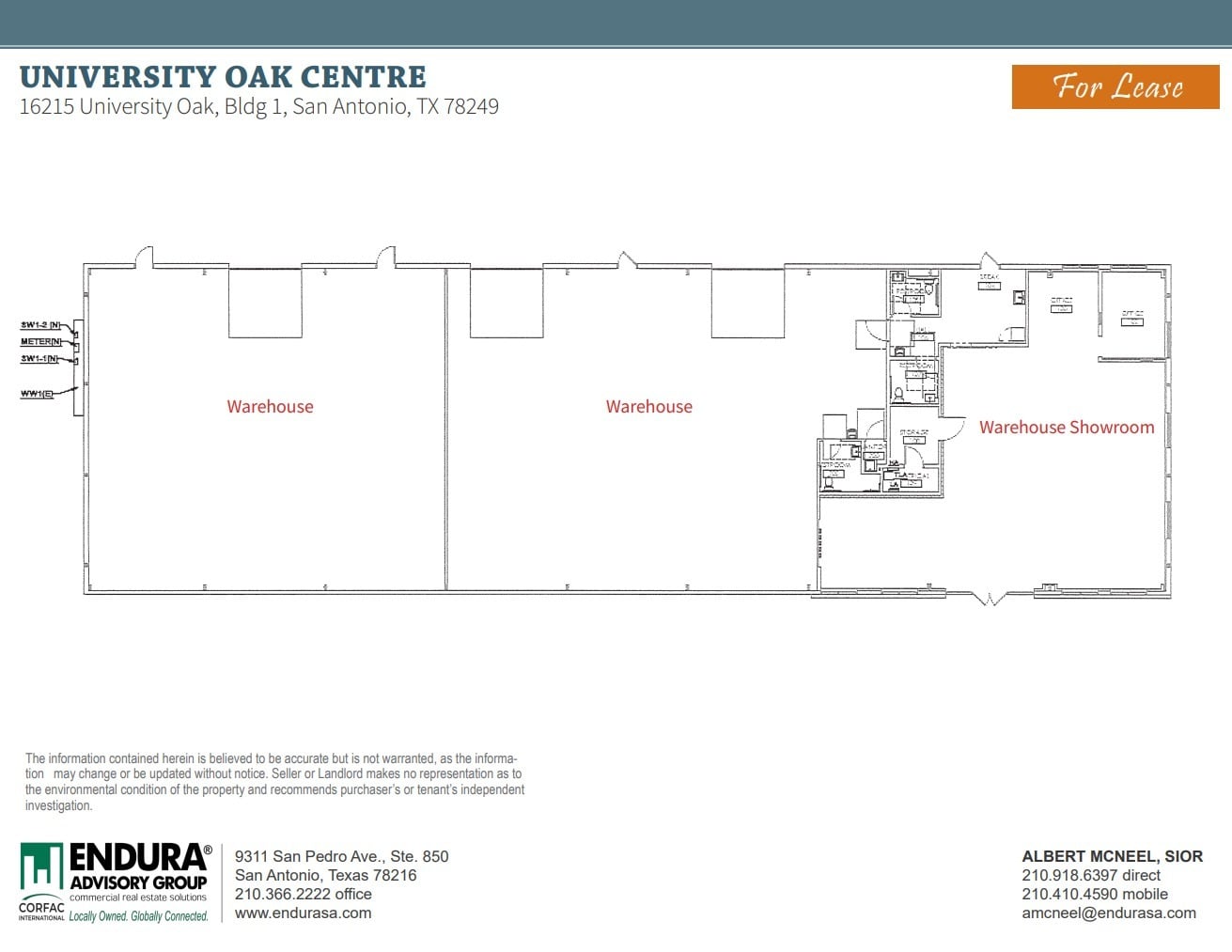 16215 University Oak, San Antonio, TX à louer Plan d’étage– Image 1 sur 1