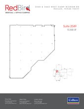 3662 W Camp Wisdom Rd, Dallas, TX à louer Plan d’étage– Image 2 sur 2