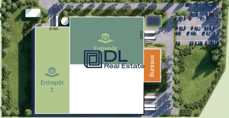 Industriel/Logistique dans Templemars à louer - Plan de site – Image 2 sur 6