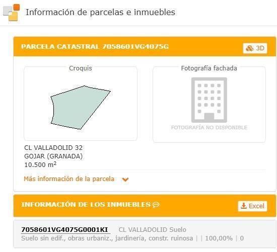 Calle Valladolid, 1, Gójar, Granada à vendre - Plan de site – Image 3 sur 3
