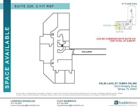 15310 Amberly Dr, Tampa, FL à louer Plan d’étage– Image 1 sur 1