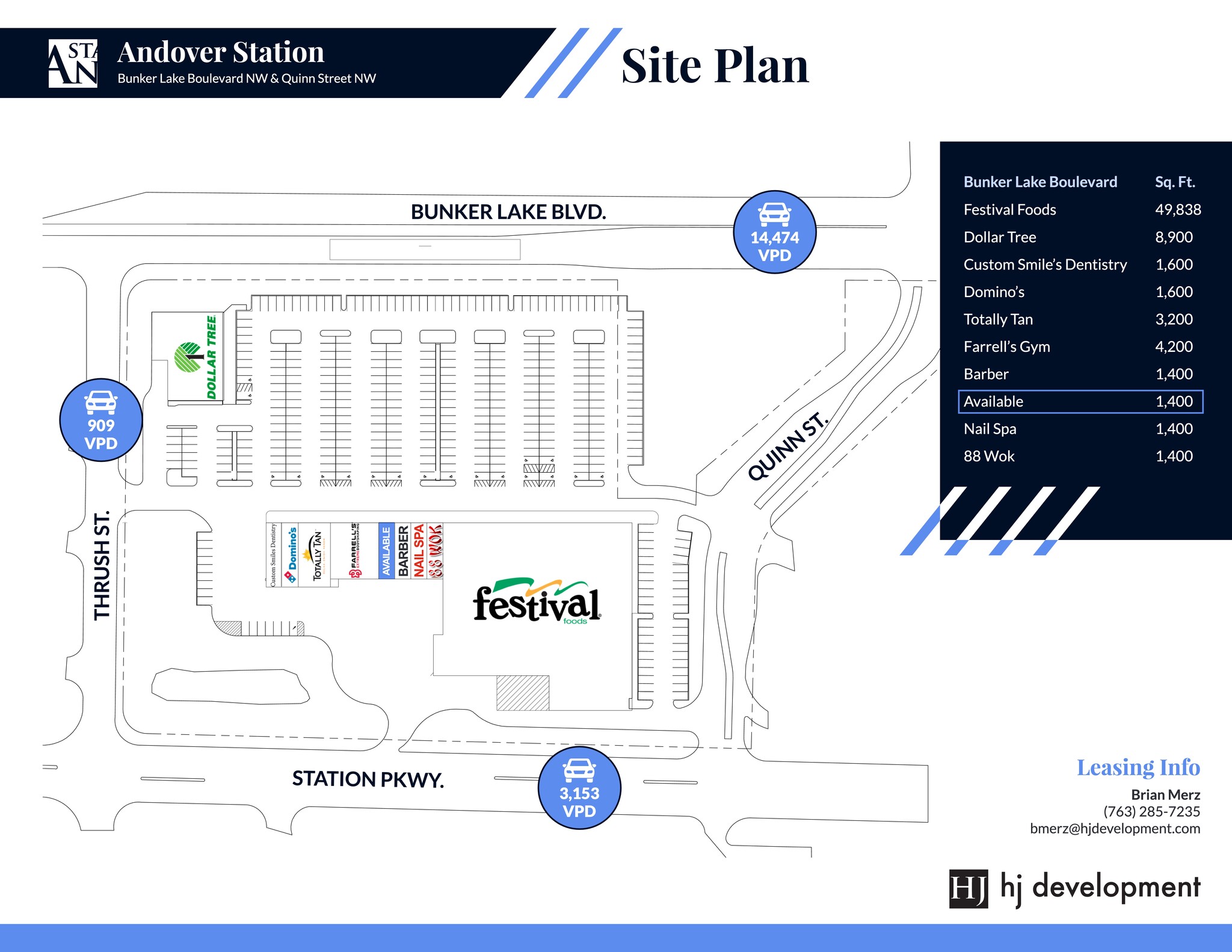 2218-2279 NW Bunker Lake Blvd, Andover, MN à louer Plan de site– Image 1 sur 3
