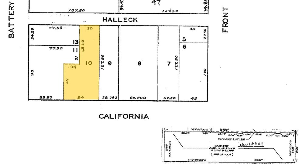 252 California St, San Francisco, CA à louer - Plan cadastral – Image 2 sur 12