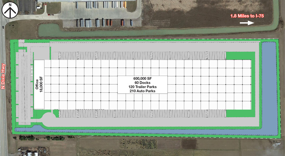 20536 N Dixie Hwy, Bowling Green, OH à louer - Plan de site – Image 2 sur 2