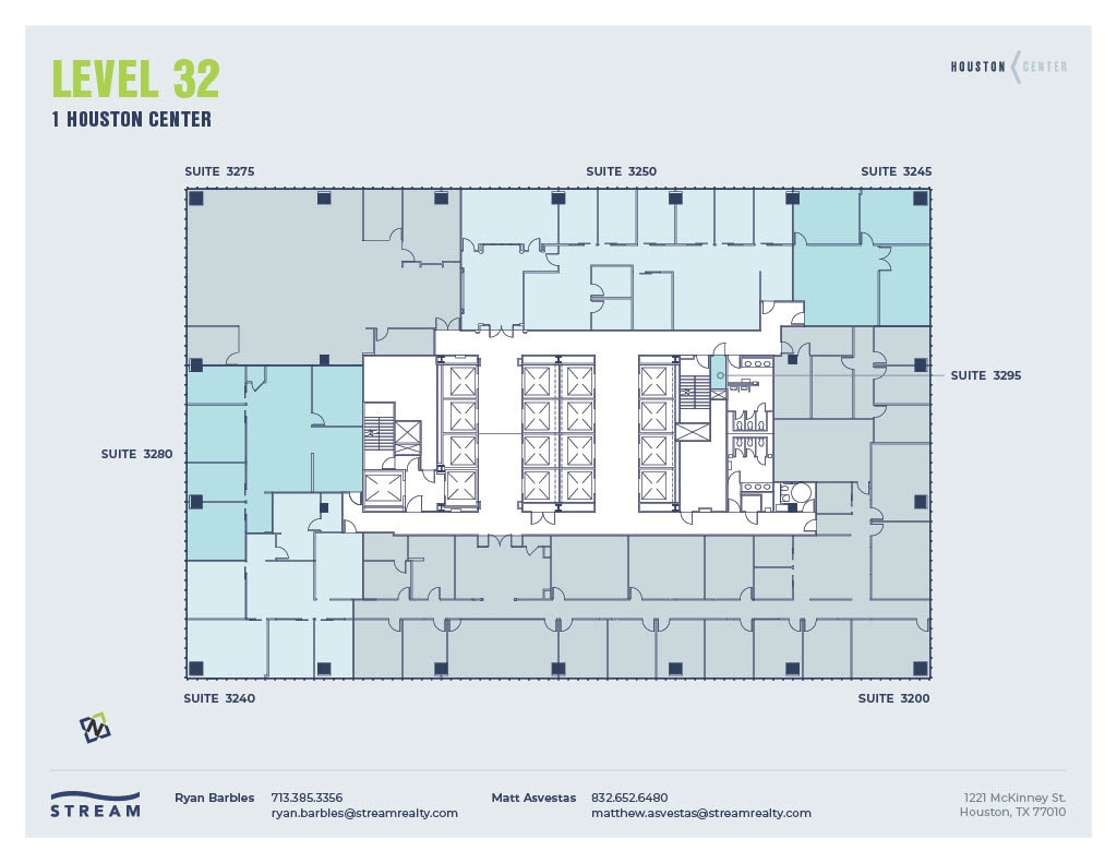 1221 McKinney St, Houston, TX à louer Plan d’étage– Image 1 sur 1
