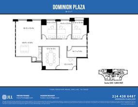 17304 Preston Rd, Dallas, TX à louer Plan d’étage– Image 1 sur 1