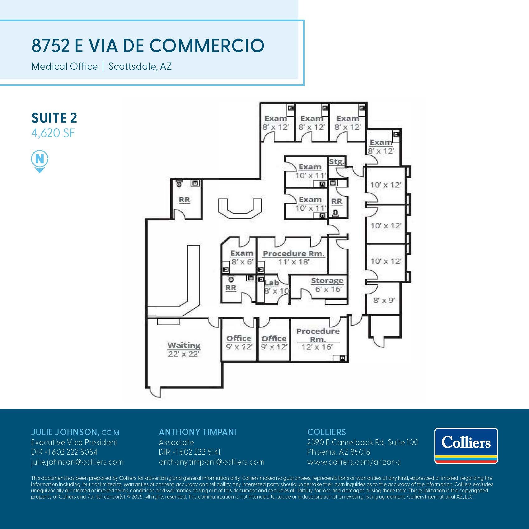 8752 E Via de Commercio, Scottsdale, AZ à louer Plan d’étage– Image 1 sur 1