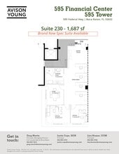 595 S Federal Hwy, Boca Raton, FL à louer Plan d’étage– Image 1 sur 1