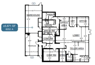8252 Clairemont Mesa Blvd, San Diego, CA à louer Plan d’étage– Image 1 sur 1