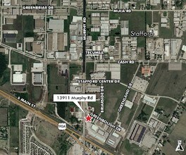 13911 Murphy Rd, Stafford, TX - VUE AÉRIENNE  vue de carte