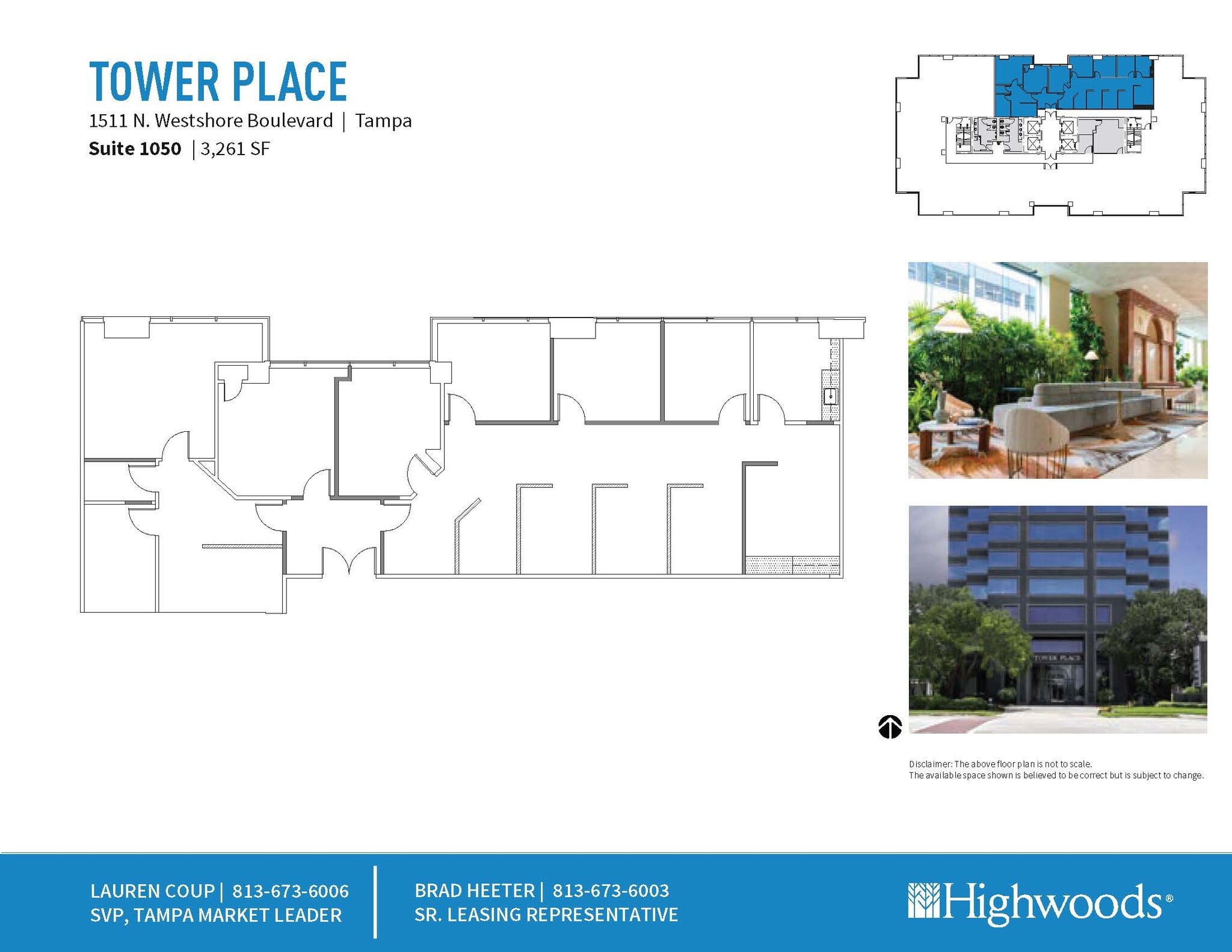 1511 N Westshore Blvd, Tampa, FL à louer Plan d’étage– Image 1 sur 1