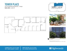 1511 N Westshore Blvd, Tampa, FL à louer Plan d’étage– Image 1 sur 1
