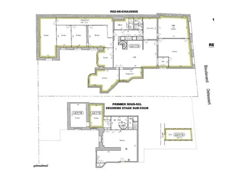 19 Boulevard Delessert, Paris à louer - Plan d’étage – Image 2 sur 4