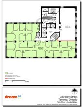 330 Bay St, Toronto, ON à louer Plan d’étage– Image 1 sur 1