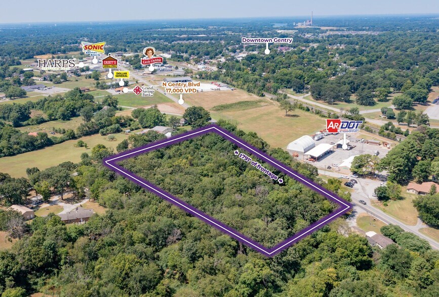 N Gentry Boulevard, Gentry, AR à vendre - Aérien – Image 2 sur 2