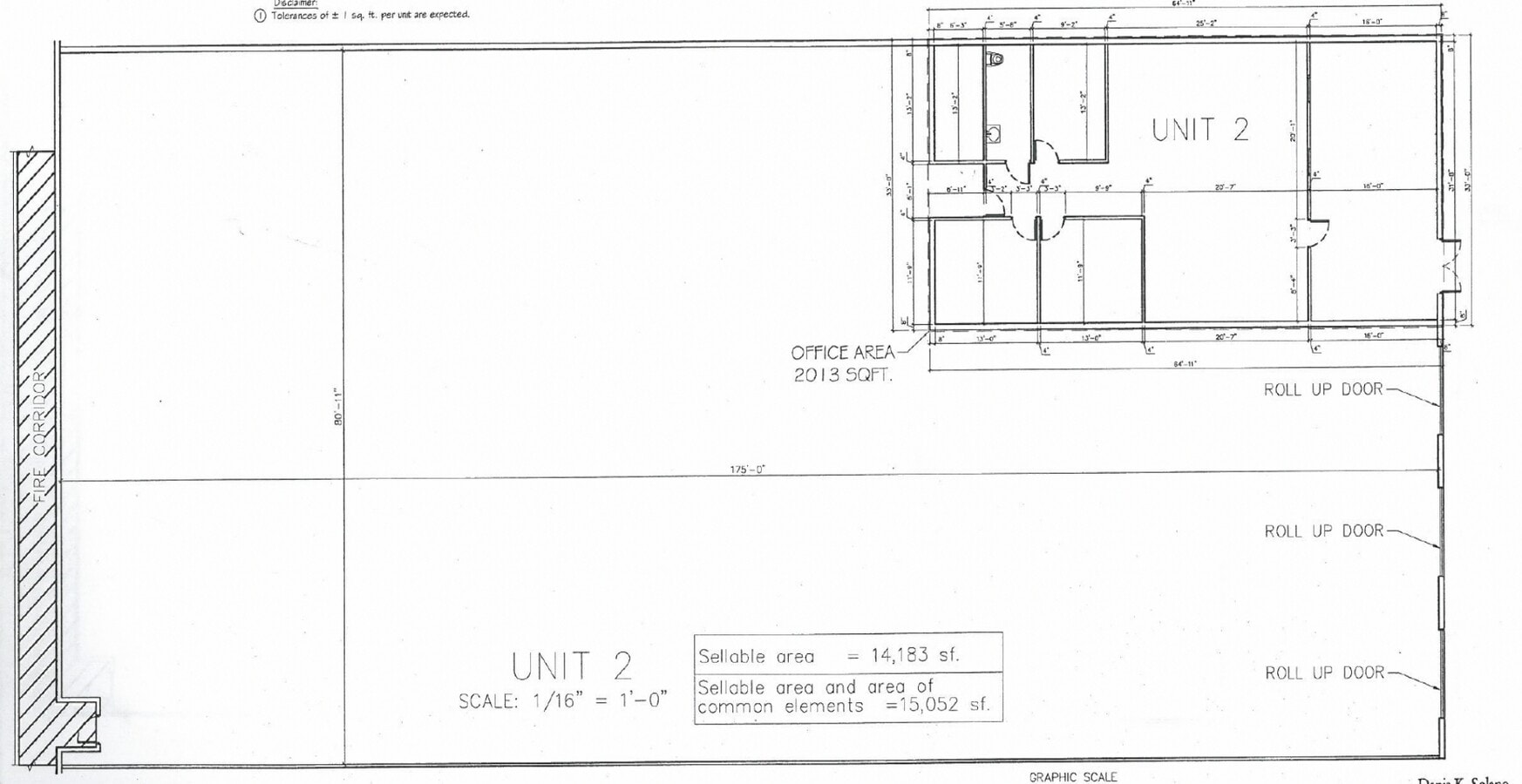 7500 NW 25th St, Miami, FL 33122 - Lot 2 - - Plan d’étage - Image 1 of 5