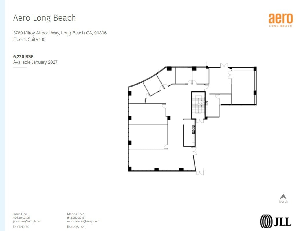 3900 Kilroy Airport Way, Long Beach, CA à louer Plan d’étage– Image 1 sur 1