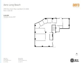 3900 Kilroy Airport Way, Long Beach, CA à louer Plan d’étage– Image 1 sur 1