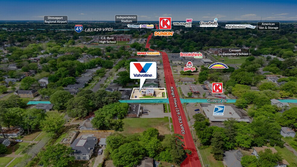 401 Kings Hwy, Shreveport, LA à vendre - Photo de l’immeuble – Image 2 sur 6