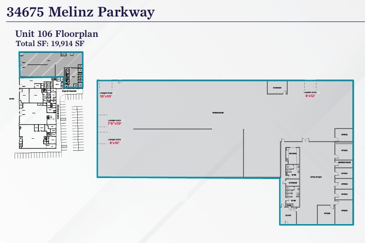 34525 Melinz Pky, Eastlake, OH à louer Plan d’étage– Image 1 sur 1