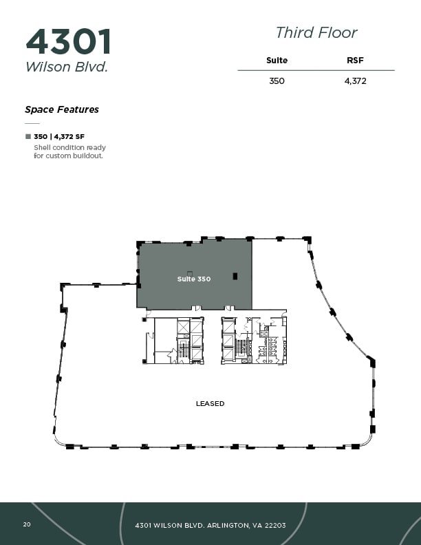 4401 Wilson Blvd, Arlington, VA à louer Plan d’étage– Image 1 sur 1