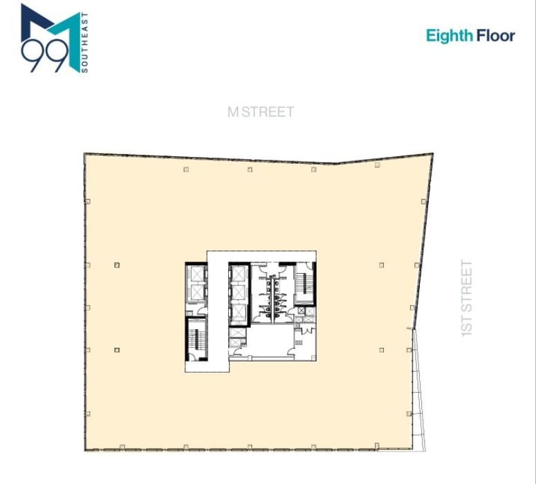 99 M St SE, Washington, DC à louer Plan d’étage– Image 1 sur 2