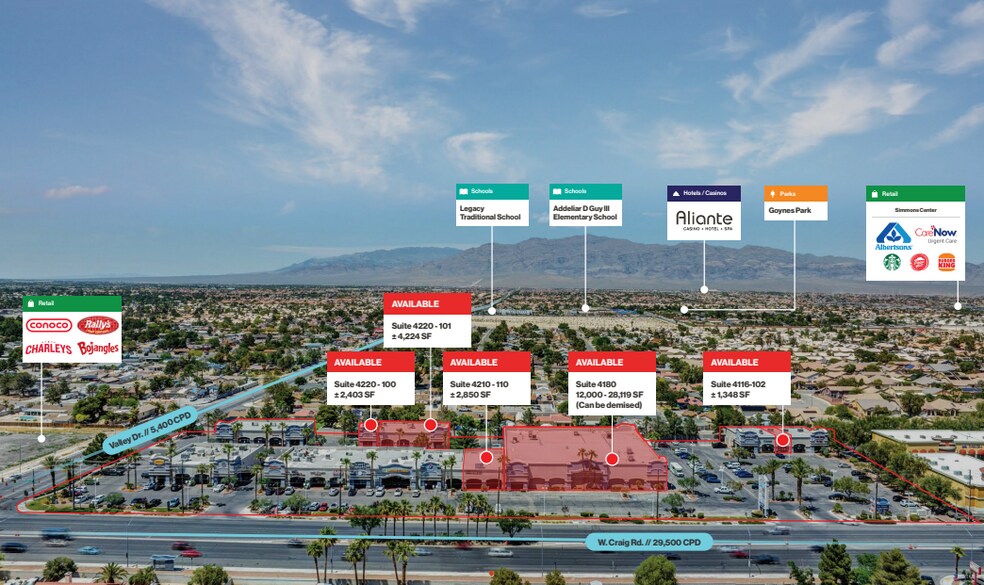4116-4280 W Craig Rd, North Las Vegas, NV à louer - Photo de l’immeuble – Image 2 sur 6