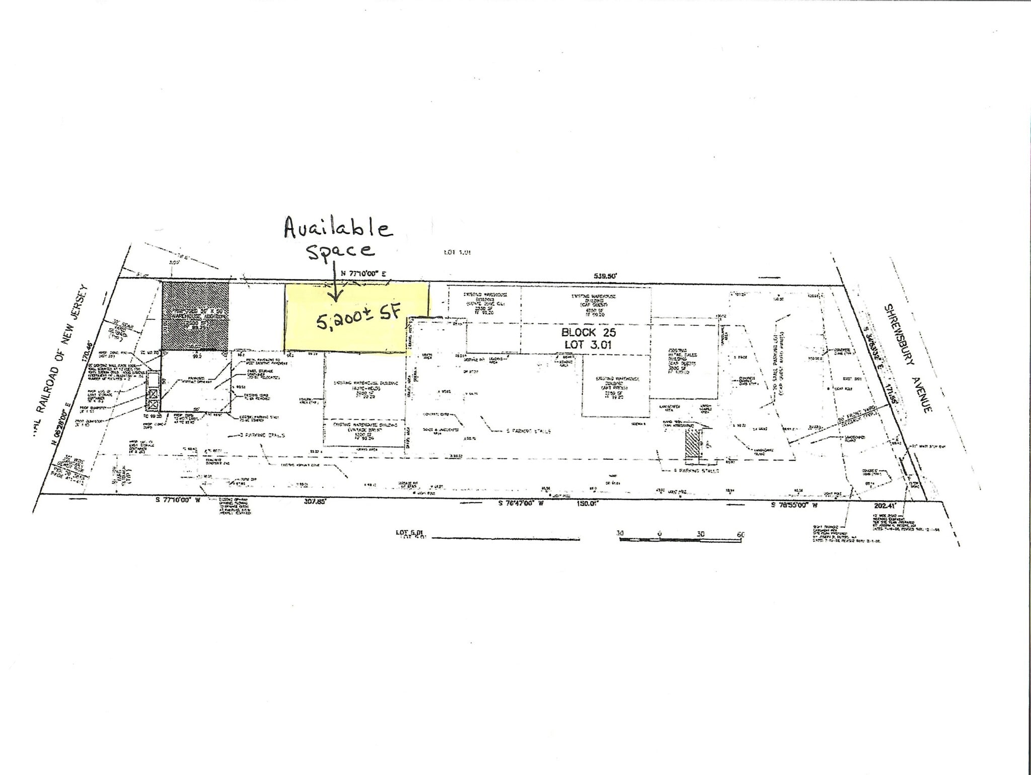 968 Shrewsbury Ave, Tinton Falls, NJ à louer Plan de site– Image 1 sur 1