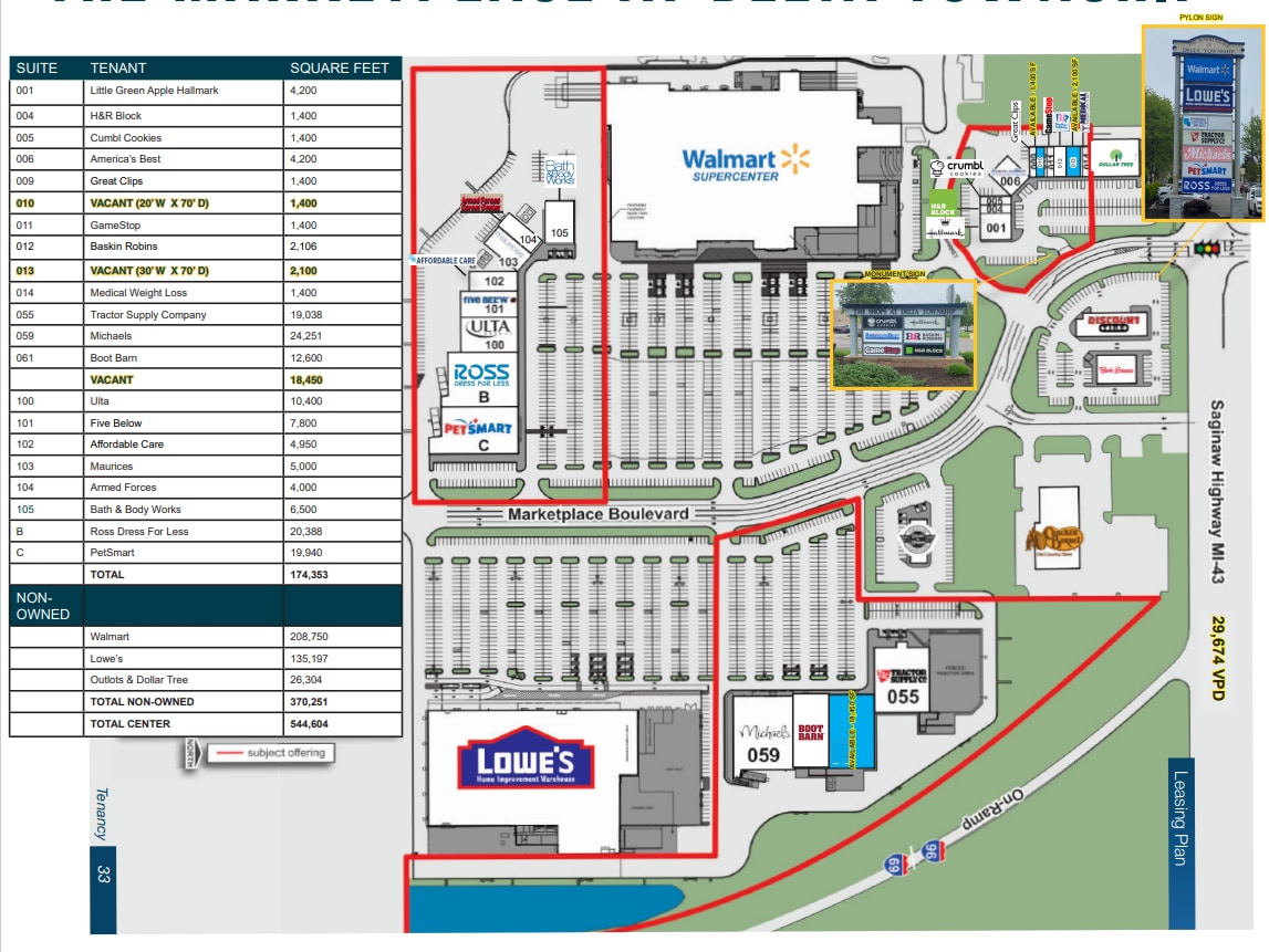416-510 N Marketplace Blvd, Lansing, MI à louer Plan de site– Image 1 sur 1