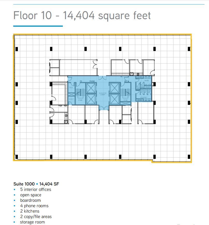 840 7th Ave SW, Calgary, AB à louer Plan d’étage– Image 1 sur 1