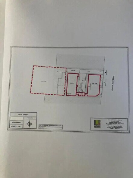 Local commercial dans Rennes à vendre - Plan d’étage – Image 1 sur 2