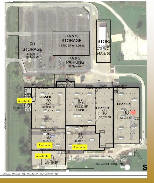 1600 Airport Rd, Shenandoah, IA à louer Plan d’étage– Image 1 sur 1