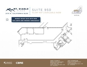 2175 N California Blvd, Walnut Creek, CA à louer Plan d’étage– Image 1 sur 1