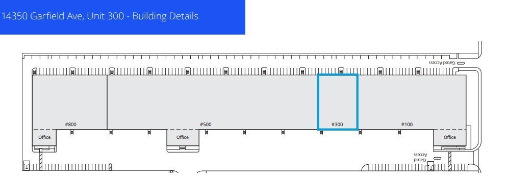 14350 Garfield Ave, Paramount, CA à louer Plan d’étage– Image 1 sur 1