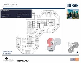 222 W Las Colinas Blvd, Irving, TX à louer Plan d’étage– Image 2 sur 2