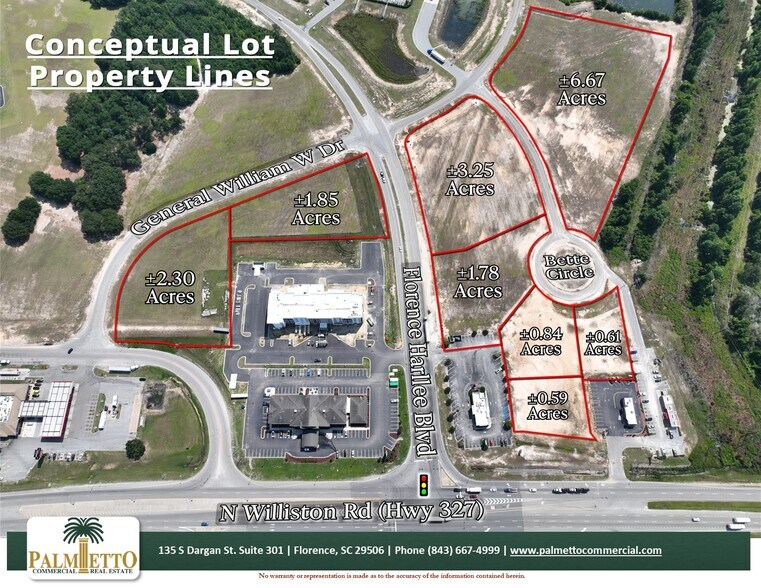 Hwy 327 & Florence Harllee blvd, Florence, SC à vendre - Photo de l’immeuble – Image 2 sur 3