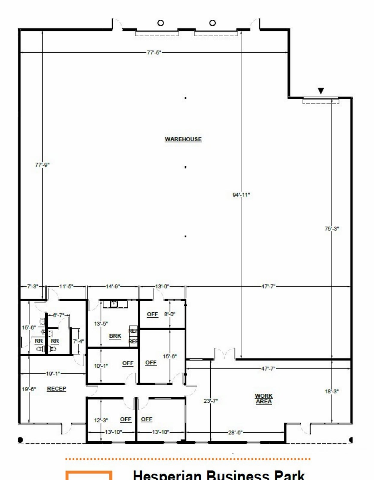 2286-2298 Tripaldi Way, Hayward, CA à louer Plan d’étage– Image 1 sur 1