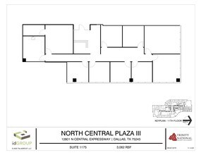12801 N Central Expy, Dallas, TX à louer Plan d’étage– Image 1 sur 2