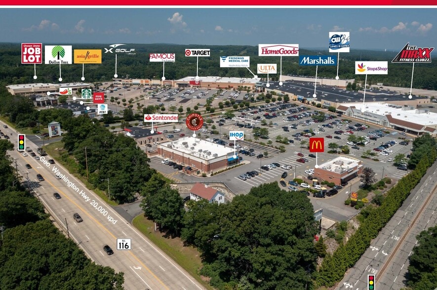 622 George Washington Hwy, Lincoln, RI à louer - Aérien – Image 3 sur 18