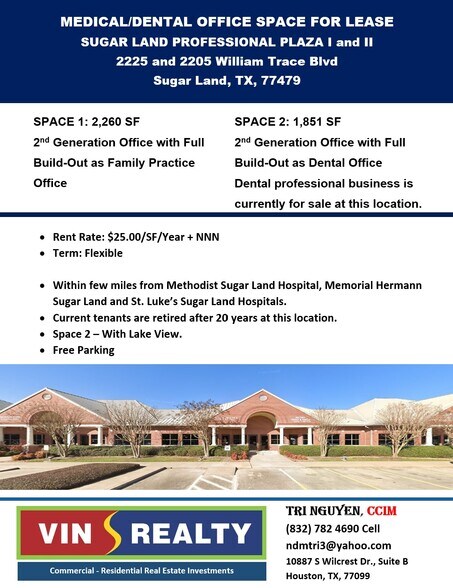 2205-2225 Williams Trace Blvd, Sugar Land, TX à louer - Autre – Image 3 sur 7